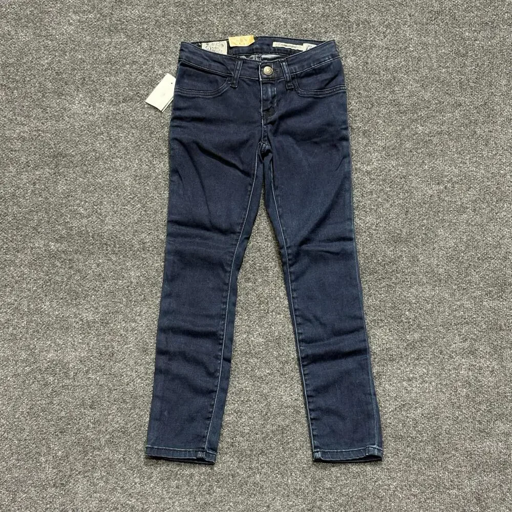 Polo Ralph Lauren Jeans Girls 7 Blue Dark Wash Aubrie Legging Jegging Denim